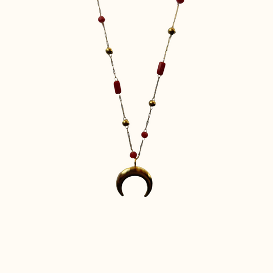 Collana: "red moon", Plethora of bijoux